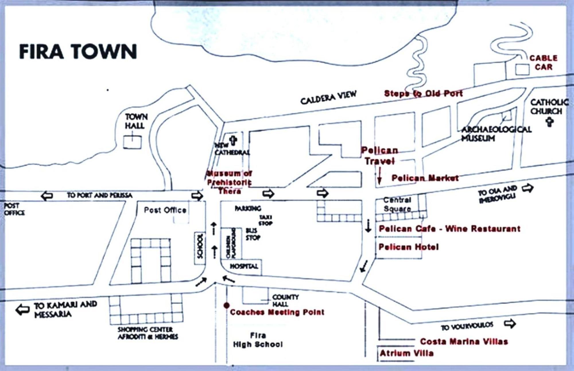 Atrium Villa Fira  Luaran gambar